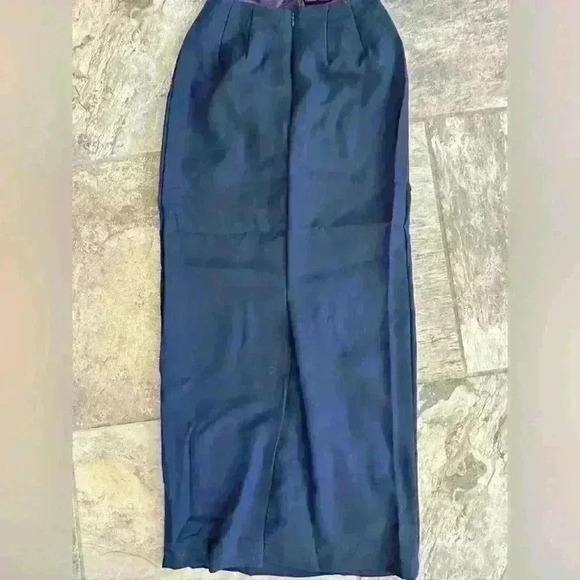 Vintage Two-Piece Maxi Evening Set - Size 4 Navy - Picture 6 of 10